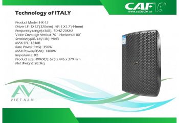 Loa karaoke kinh doanh chuyên nghiệp CAF-HK-12